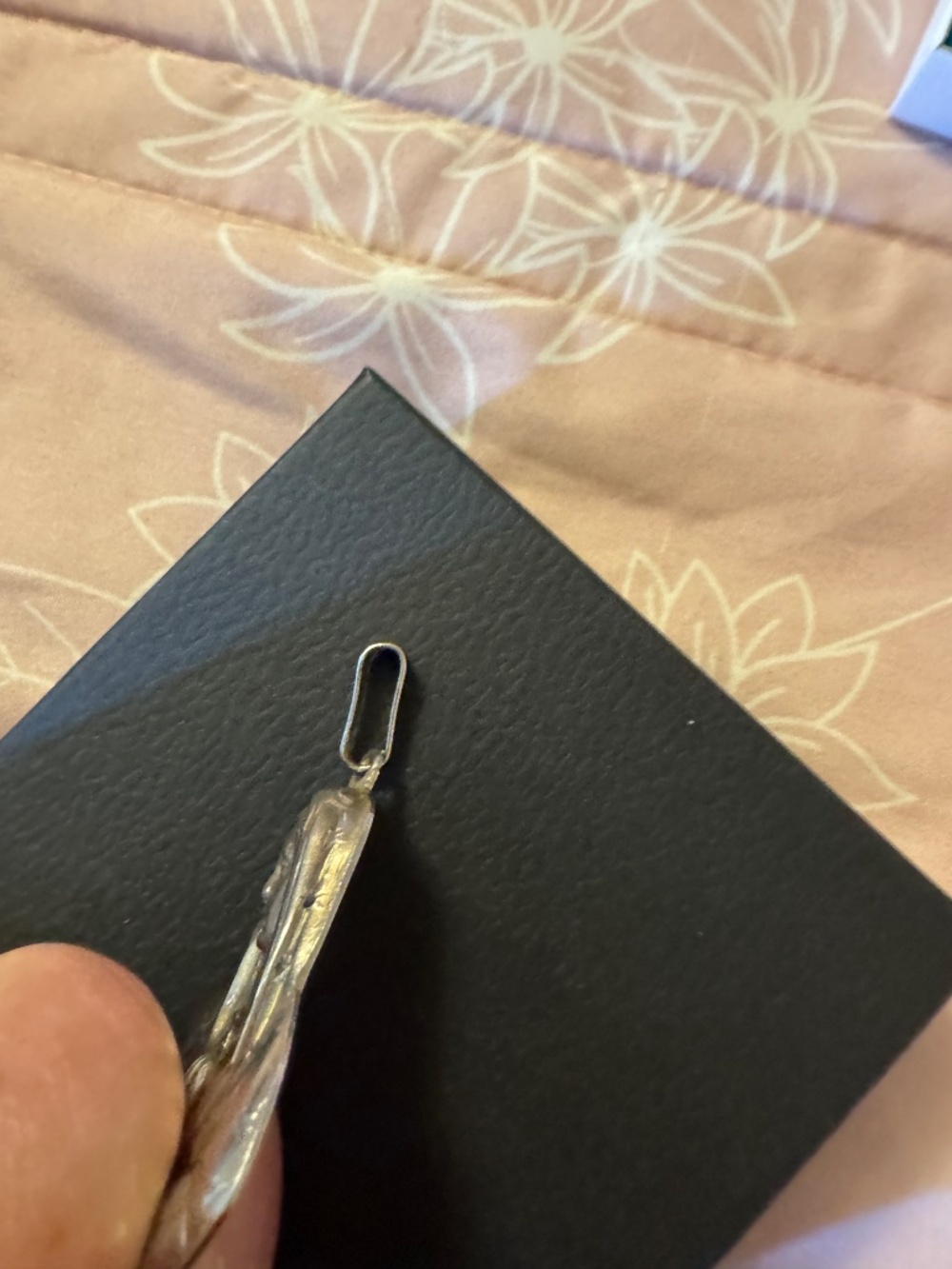 Our Lady of Guadalupe Pendant Sterling Silver Large - Picture 7 of 7